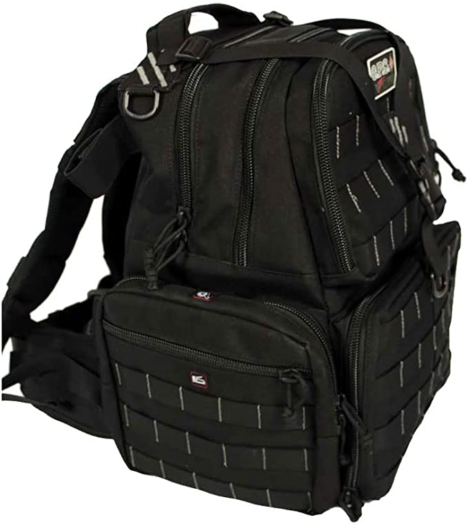 GPS TACTICAL RANGE BACKPACK / HOLDS 3 HANDGUNS