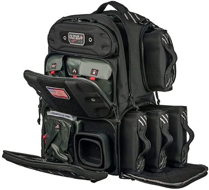 GPS TACTICAL RANGE BACKPACK TALL / HOLDS 4 HANDGUNS