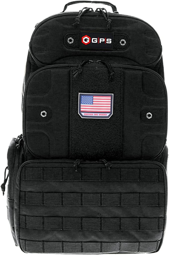 GPS TACTICAL RANGE BACKPACK TALL / HOLDS 4 HANDGUNS