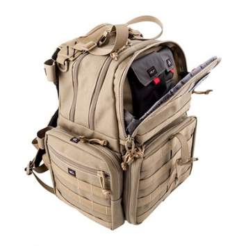 GPS TACTICAL RANGE BACKPACK / HOLDS 3 HANDGUNS