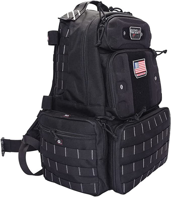 GPS TACTICAL RANGE BACKPACK TALL / HOLDS 4 HANDGUNS – Tigershark